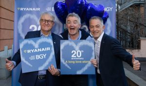 Ryanair celebra i primi vent’anni di attività a Milano Bergamo