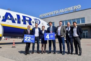 Ryanair spinge su Alghero: oltre 160 voli settimanali e 22 rotte, di cui quattro new entry