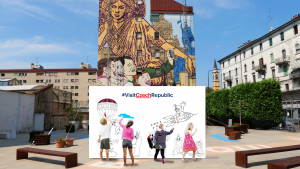 Repubblica Ceca: street art a misura di bambini presso il murale “Milano veste Praga”