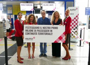 Volotea celebra il primo milione di passeggeri sulle rotte in continuità territoriale della Sardegna