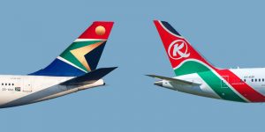 Kenya Airways e South African Airways avviano un accordo di code sharing