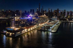 La Msc Seascape è arrivata a New York in vista della cerimonia di battesimo di domani