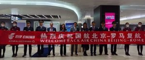 Air China è tornata sulla Roma-Pechino; 18 frequenze settimanali fra Italia, Cina e Far East