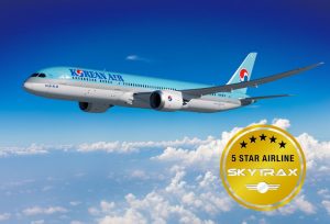 Korean Air conquista le 5 stelle Skytrax per il secondo anno consecutivo