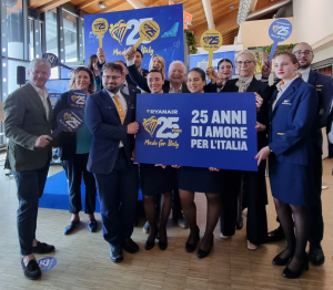 Ryanair ha celebrato a Treviso i primi 25 anni di attività in Italia