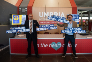 Ryanair da Perugia con quattro rotte per l’inverno. Nel mirino 430.000 passeggeri