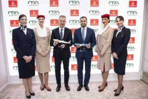 Ita Airways ed Emirates ampliano l’intesa con la firma di un MoU per il codeshare