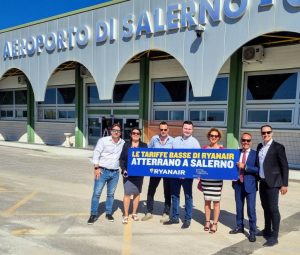 Ryanair decollerà da Salerno in agosto alla volta di Londra, Milano Bergamo e Torino