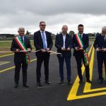 Sacbo: taglio del nastro per la rinnovata pista dell'Aero Club Bergamo