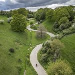 Pista ciclabile nelle Fiandre