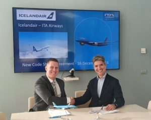 Icelandair: nuovo codeshare con Ita Airways. Più voli sulla Reykjavik-Roma