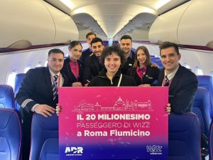 Wizz Air taglia il traguardo dei primi 20 mln di passeggeri a Roma Fiumicino