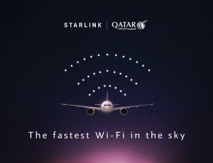 Qatar Airways: oltre il 50% della flotta di B777 offre il collegamento internet Starlink