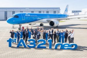 Klm: debutta in flotta il primo A321neo che dà il via alla sostituzione dei B737