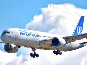 Air Europa: un inverno da oltre 5,8 mln di posti; +9% l’offerta dall’Europa