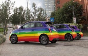 Maggiore: a Milano e Roma arrivano le 500 full electric arcobaleno