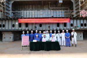 Posata la chiglia della Virgo, terza unità Gnv in costruzione a Guangzhou