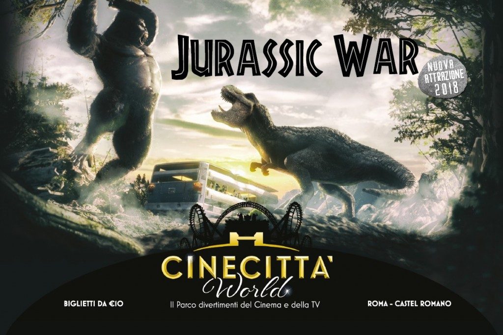 Cinecittà World: inaugurata la nuova Jurassic War