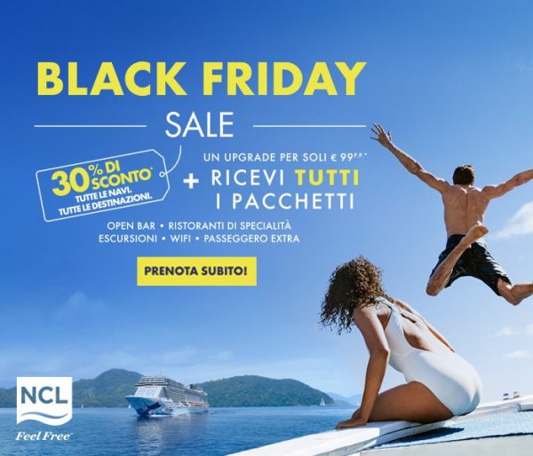 Ncl l'offerta speciale Black Friday per tornare a sognare di viaggiare