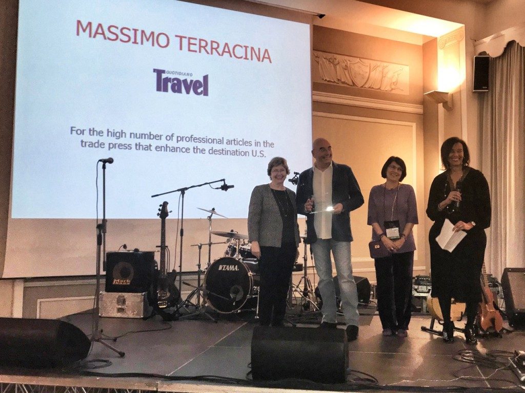 Il VisitUsa premia Massimo Terracina per la stampa trade