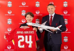 Japan Airlines è la compagnia aerea ufficiale del Liverpool Football Club