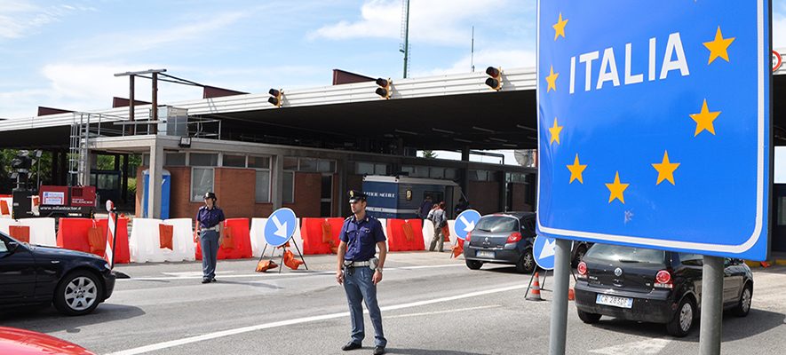 L’Italia e altri dieci paesi europei ripristinano i controlli alle frontiere