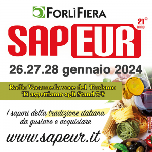 Radio Vacanze sarà la radio ufficiale di SapEur edi Forlì Wine Festival